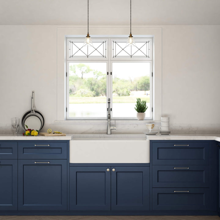 Nova 36" Single Bowl Fireclay Farmhouse Kitchen Sink