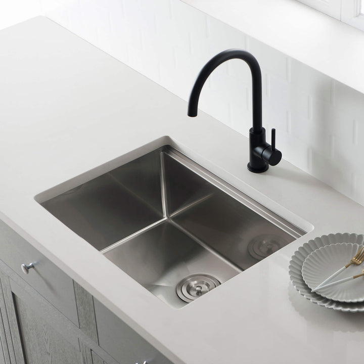 24" Undermount Single Bowl 316 Marine Grade Stainless Steel Workstation Kitchen Sink