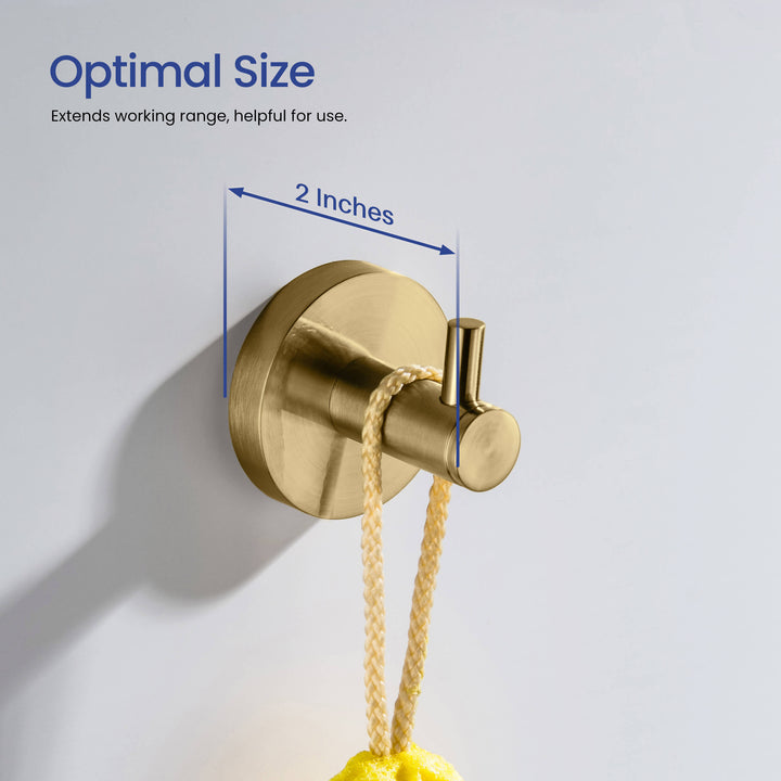 Halo Solid Brass Bathroom Robe Hook