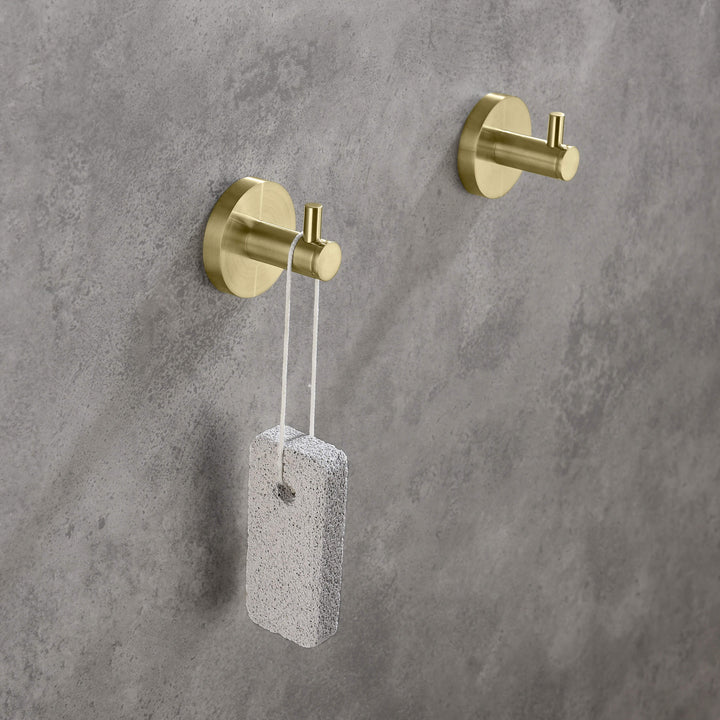 Halo Solid Brass Bathroom Robe Hook
