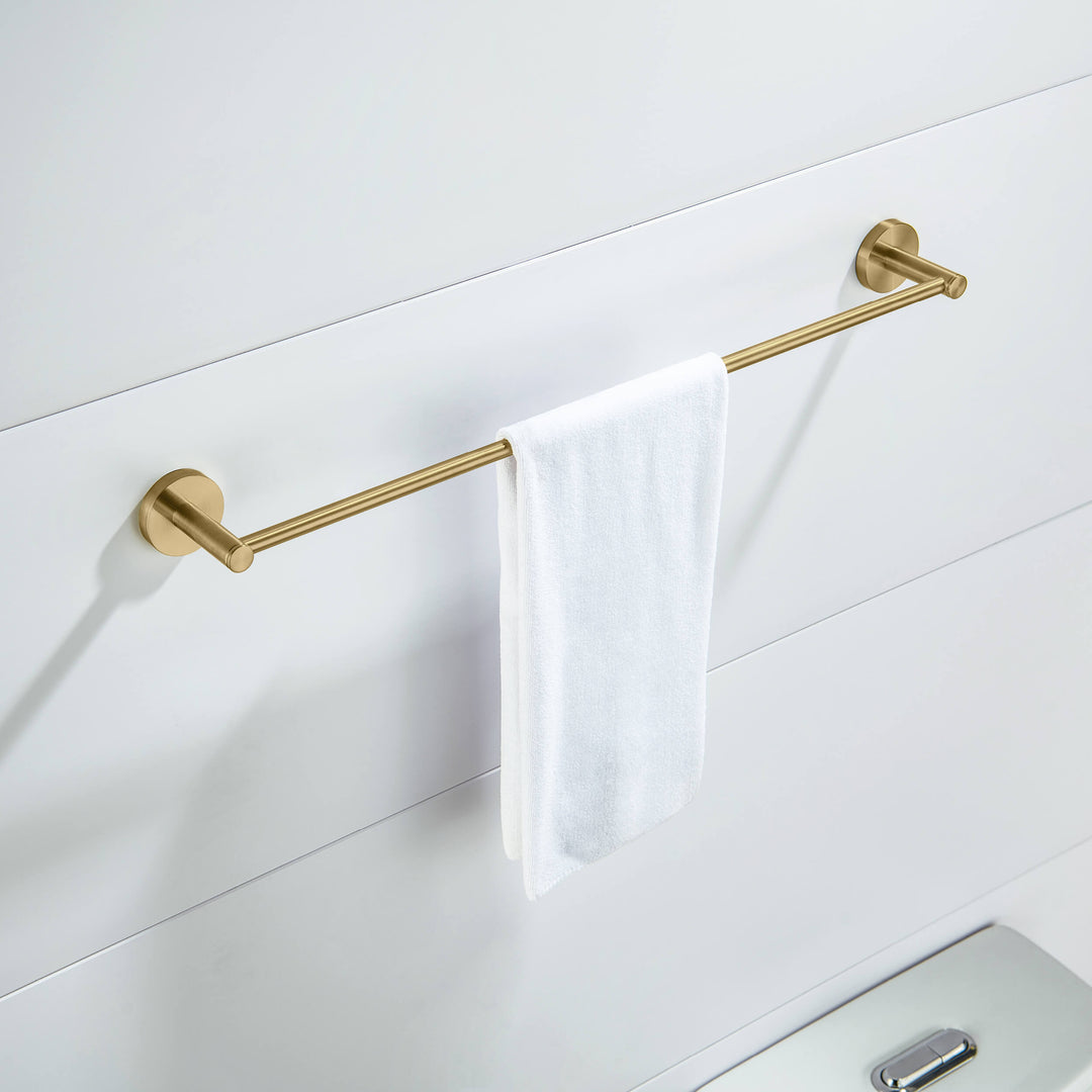 Halo 24" Solid Brass Bathroom Towel Bar