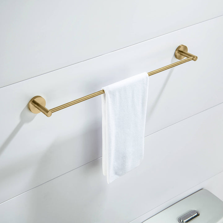 Halo 24" Solid Brass Bathroom Towel Bar