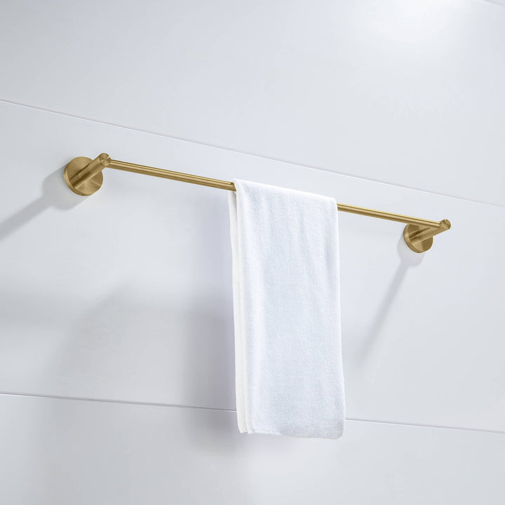 Halo 24" Solid Brass Bathroom Towel Bar