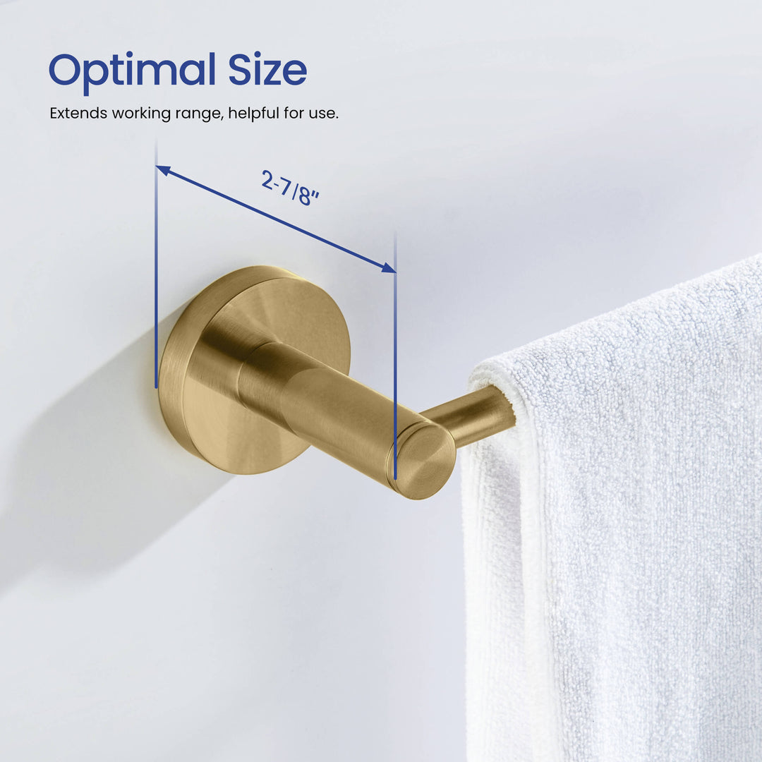 Halo 24" Solid Brass Bathroom Towel Bar