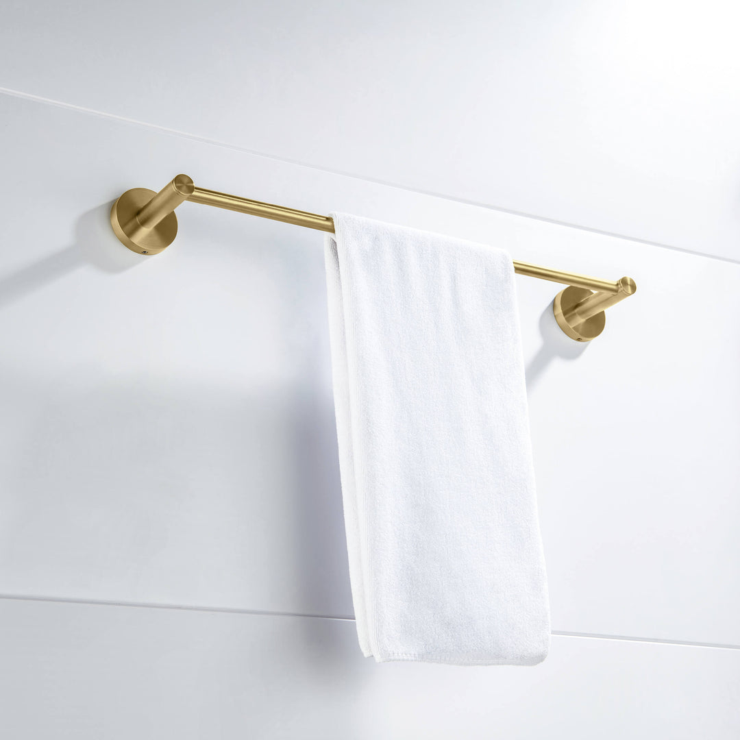 Halo 24" Solid Brass Bathroom Towel Bar