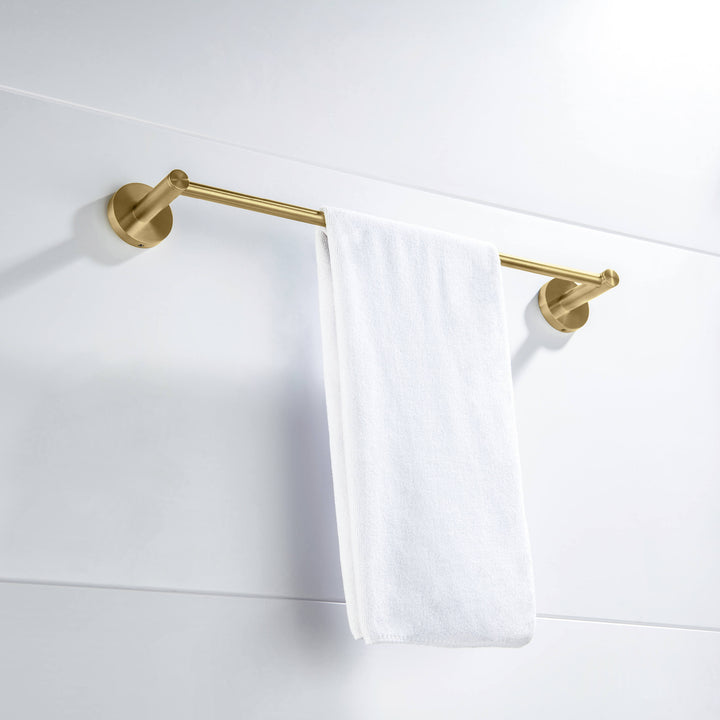 Halo 24" Solid Brass Bathroom Towel Bar