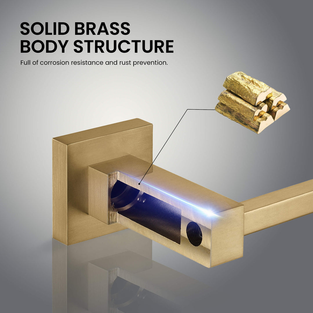 Quadra Square Bathroom Towel Bar