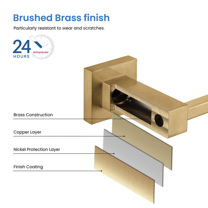 Quadra Square Bathroom Towel Bar