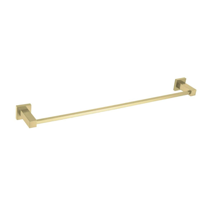 The Quadra Bathroom Towel Bar is a sleek towel rack displayed against a white background.