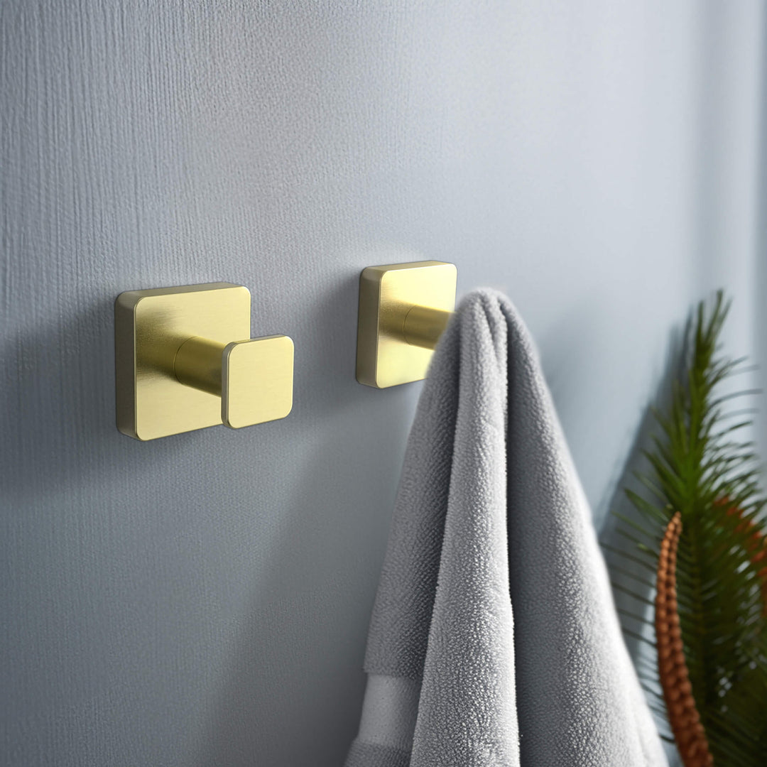 Fusion Bathroom Towel &amp; Robe Hook, 3-Pack