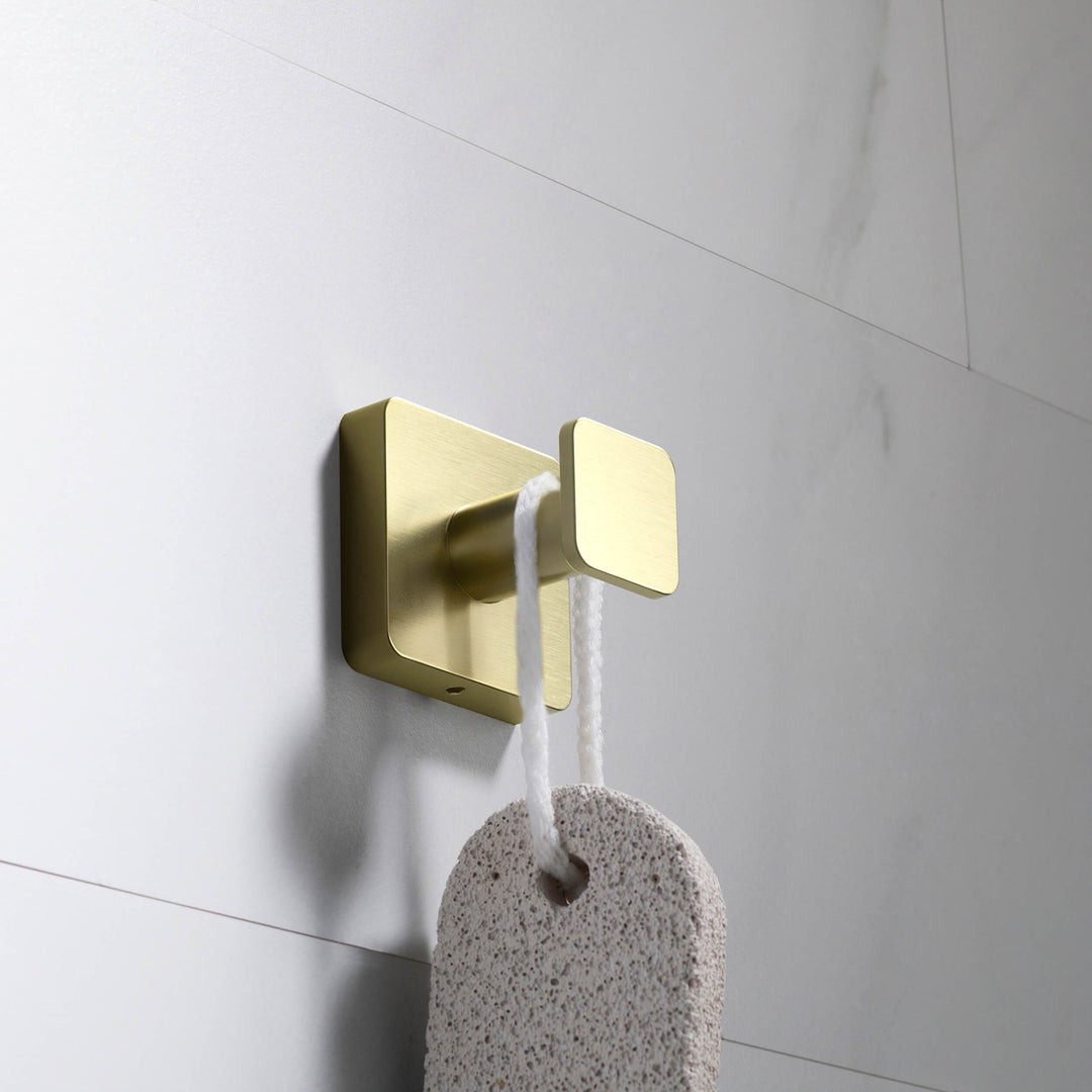 Fusion Bathroom Towel &amp; Robe Hook, 3-Pack