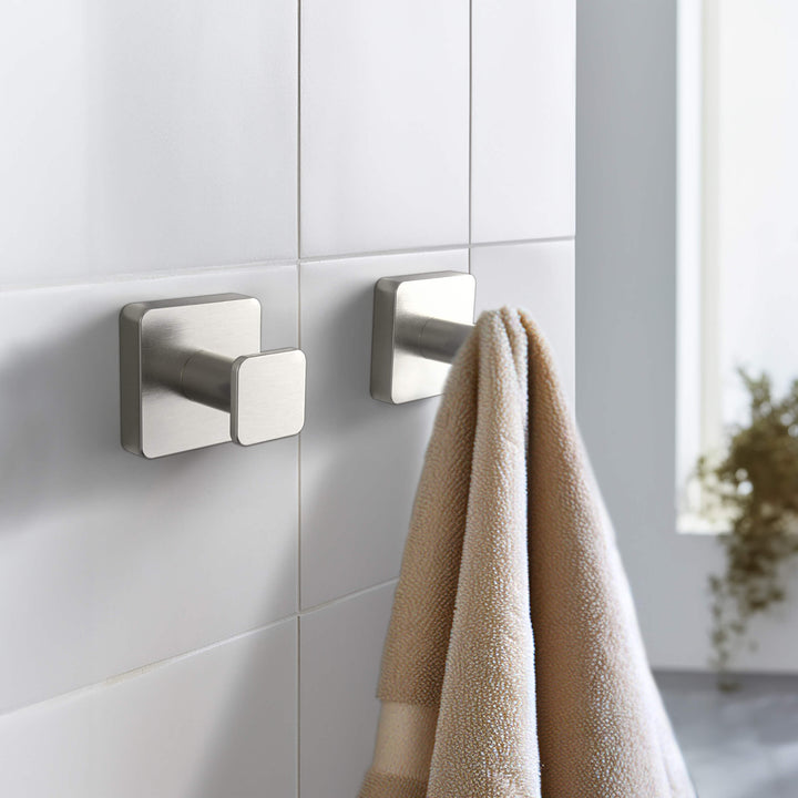 Fusion Bathroom Towel &amp; Robe Hook, 3-Pack