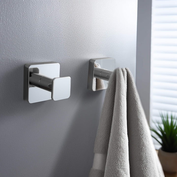 Fusion Bathroom Towel &amp; Robe Hook, 3-Pack