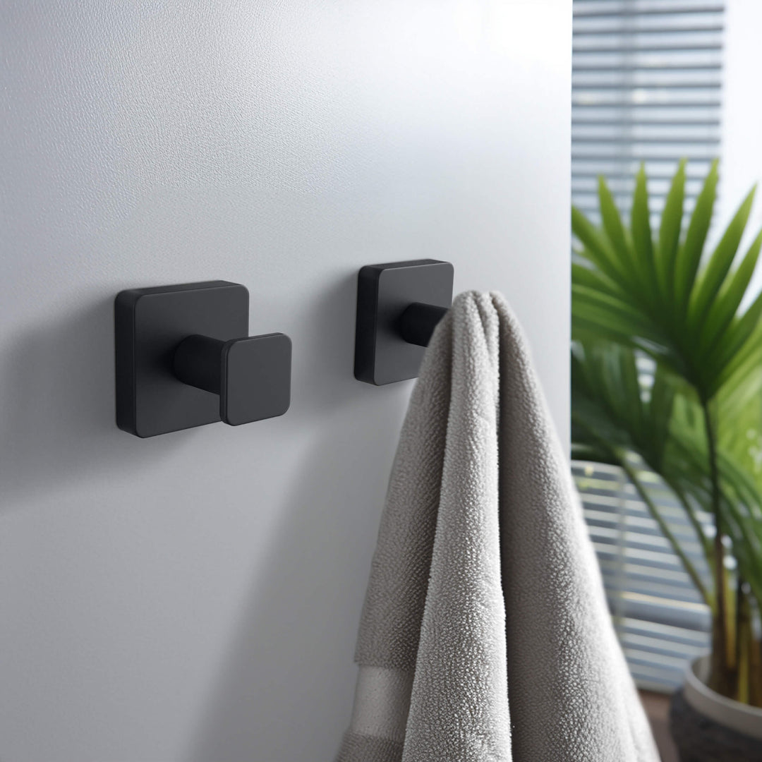 Fusion Bathroom Towel &amp; Robe Hook, 3-Pack