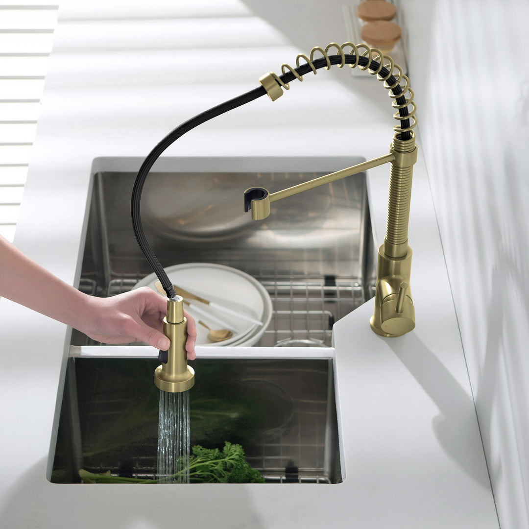 Genova Commercial-Style Single-Handle Pull-Down Kitchen Faucet
