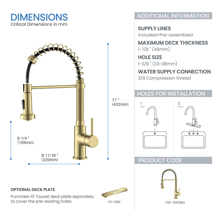 Genova Commercial-Style Single-Handle Pull-Down Kitchen Faucet