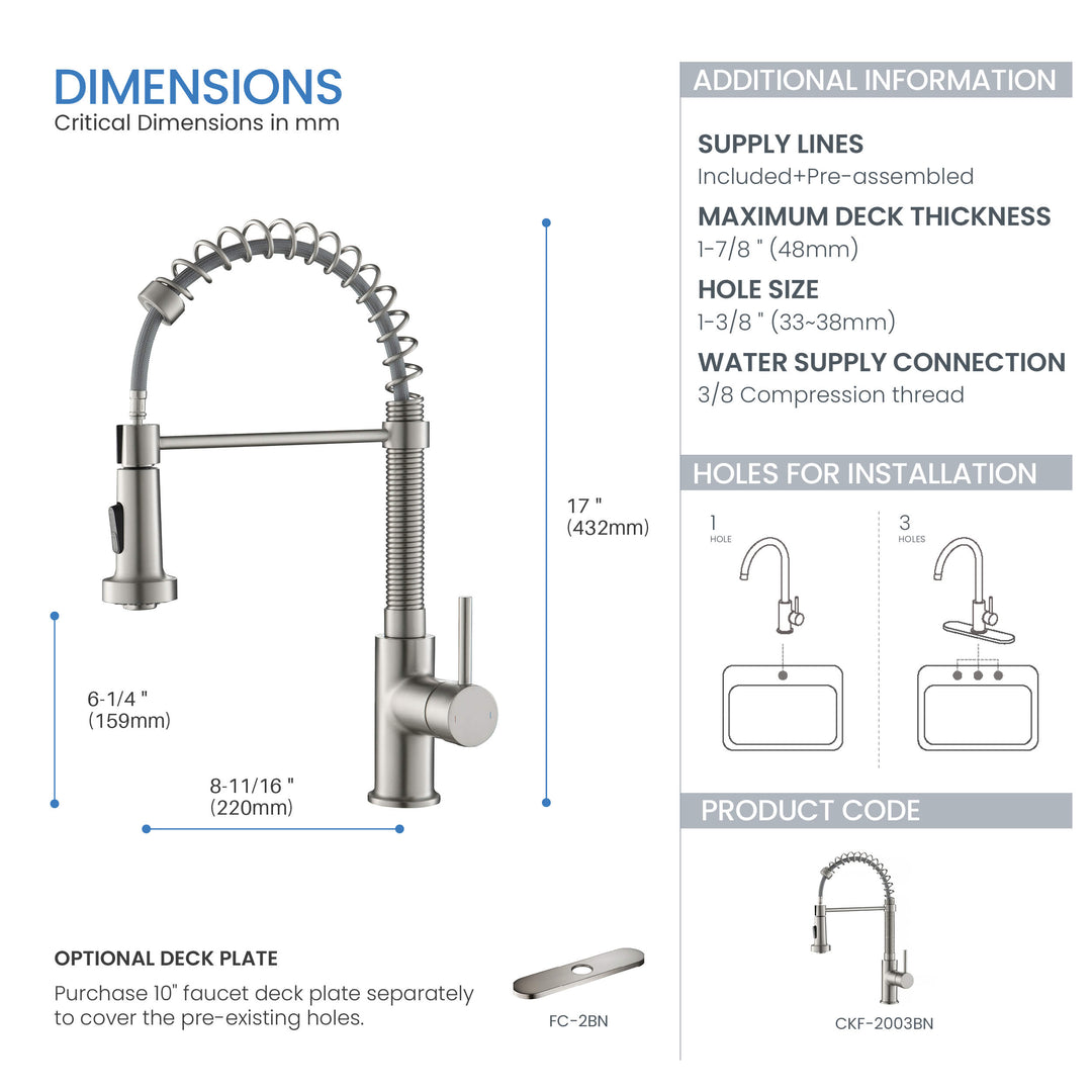 Genova Commercial-Style Single-Handle Pull-Down Kitchen Faucet
