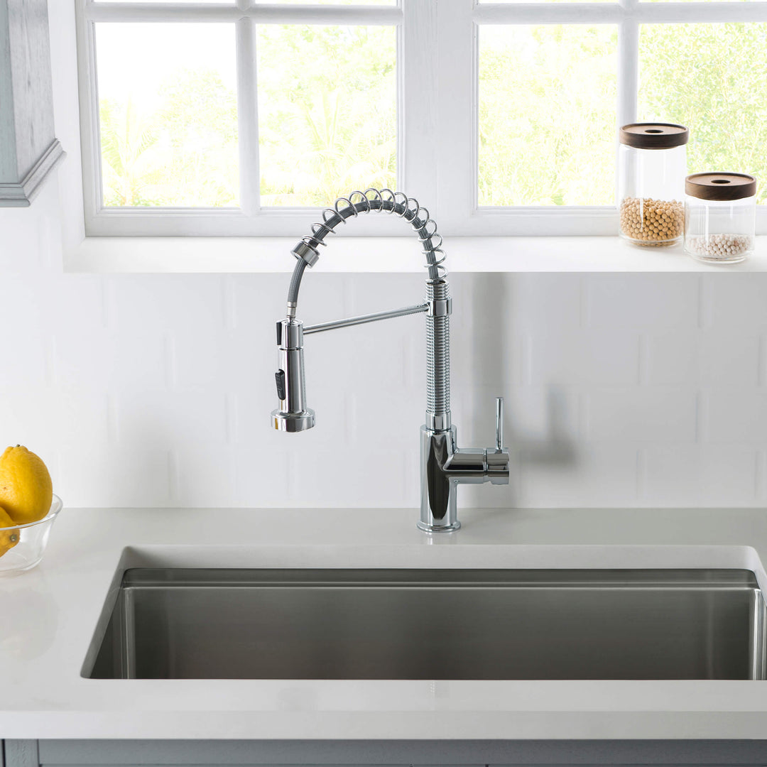 Genova Commercial-Style Single-Handle Pull-Down Kitchen Faucet