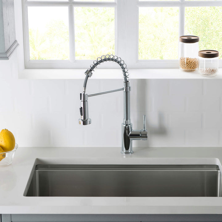Genova Commercial-Style Single-Handle Pull-Down Kitchen Faucet