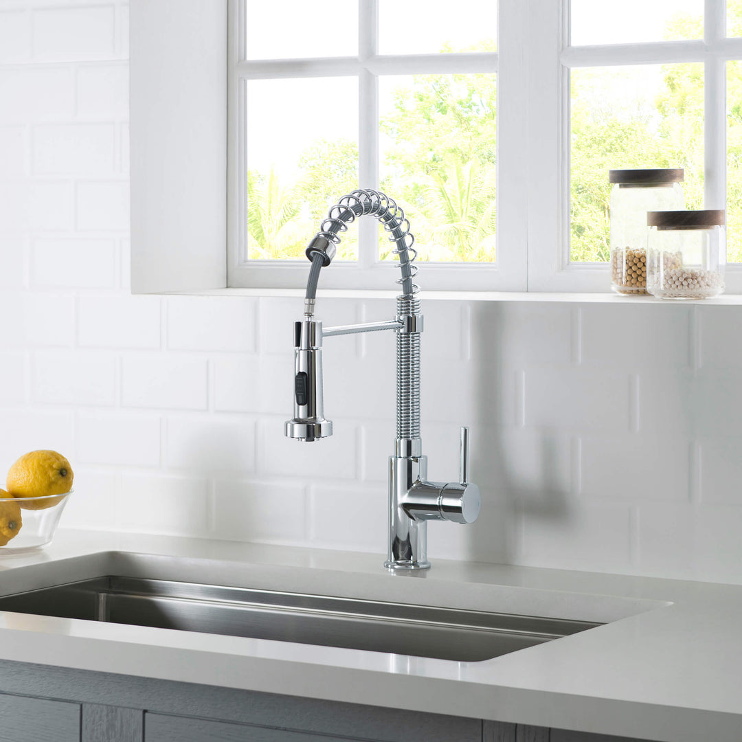 Genova Commercial-Style Single-Handle Pull-Down Kitchen Faucet