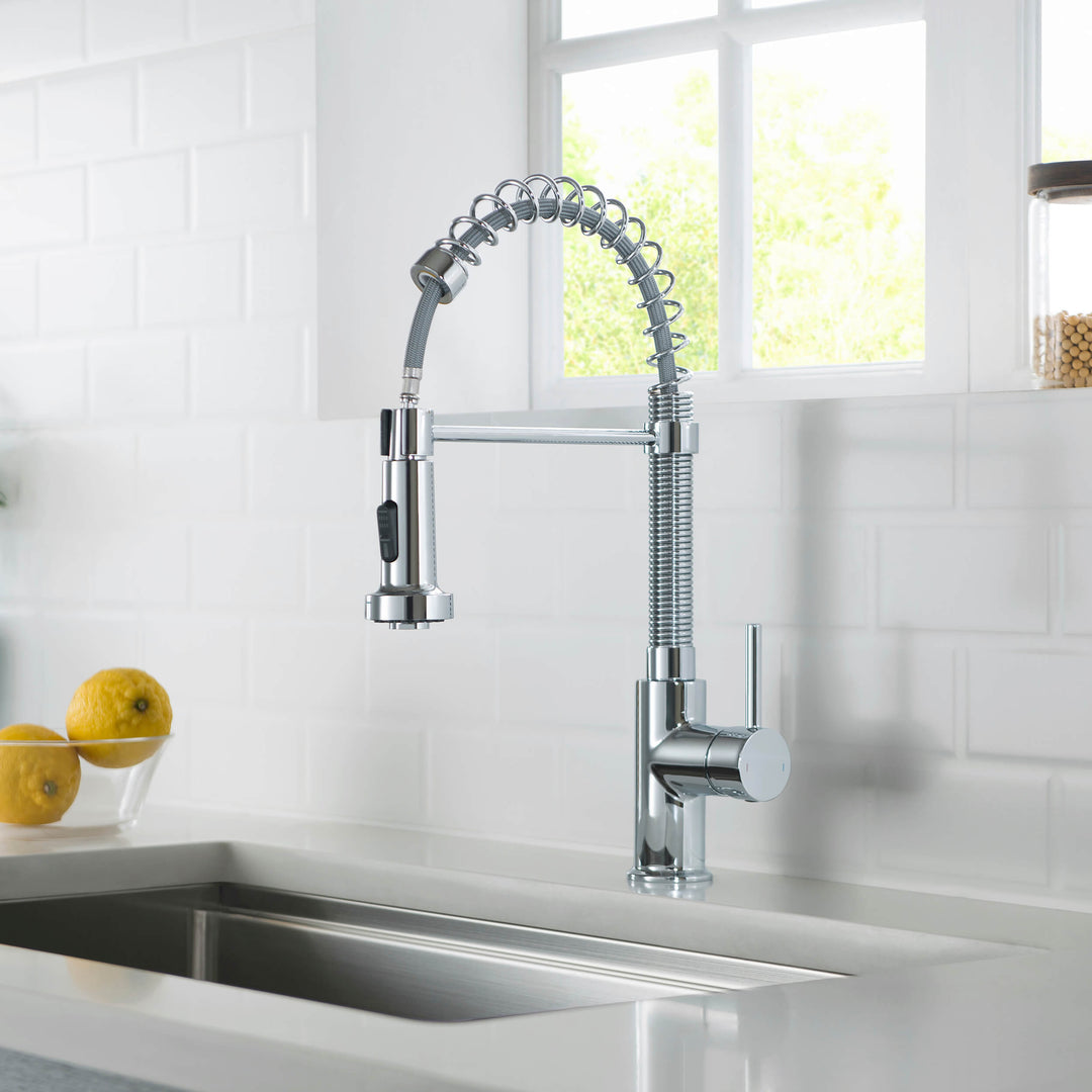 Genova Commercial-Style Single-Handle Pull-Down Kitchen Faucet