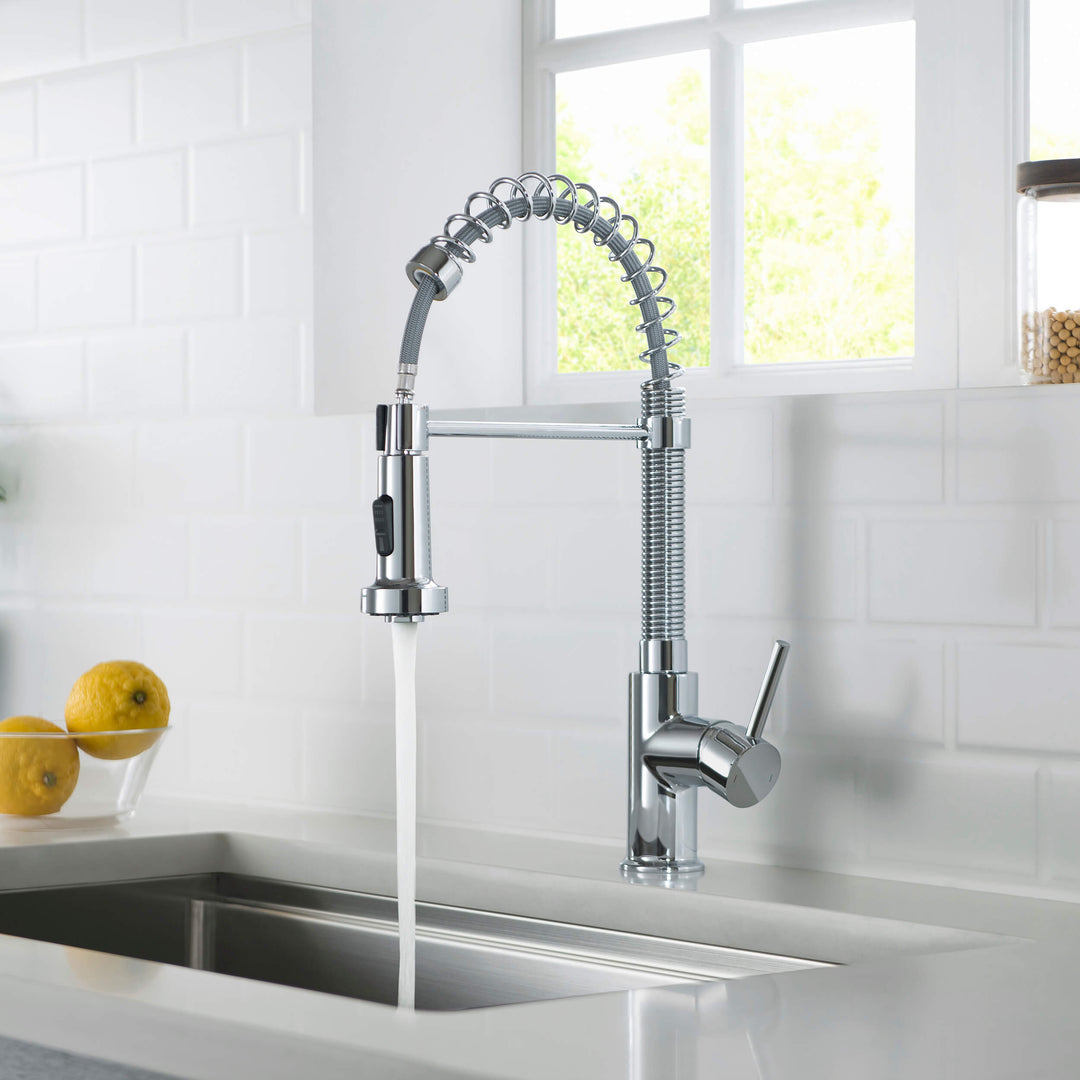 Genova Commercial-Style Single-Handle Pull-Down Kitchen Faucet