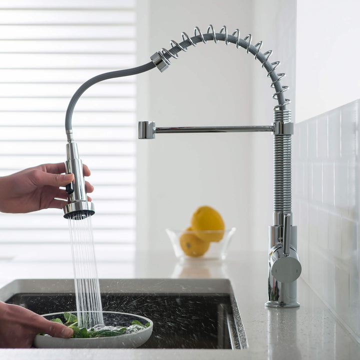 Genova Commercial-Style Single-Handle Pull-Down Kitchen Faucet