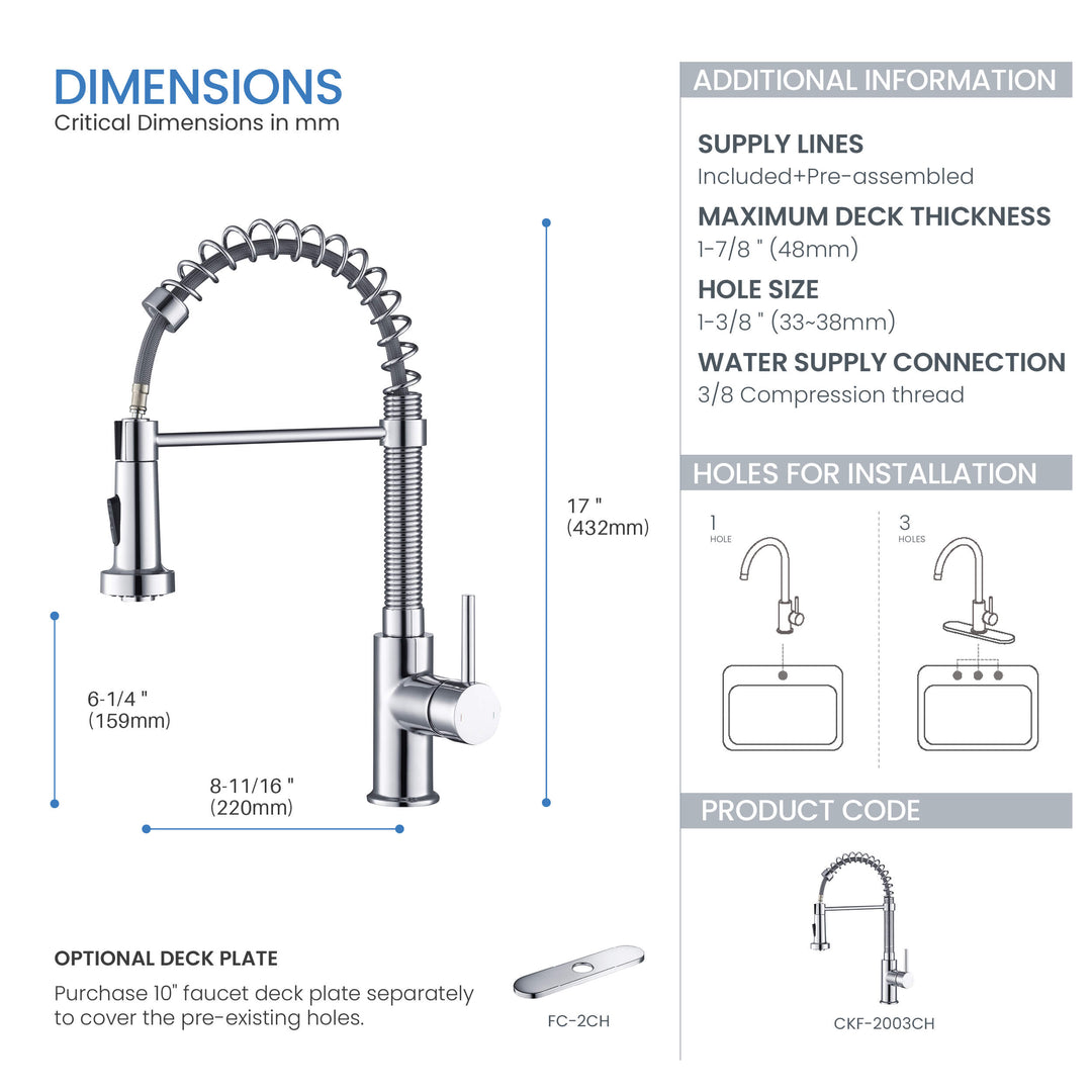 Genova Commercial-Style Single-Handle Pull-Down Kitchen Faucet