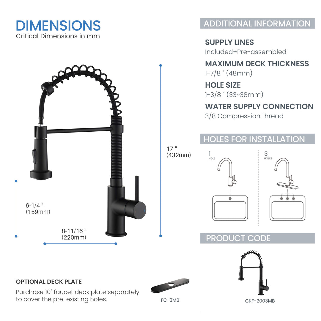 Genova Commercial-Style Single-Handle Pull-Down Kitchen Faucet
