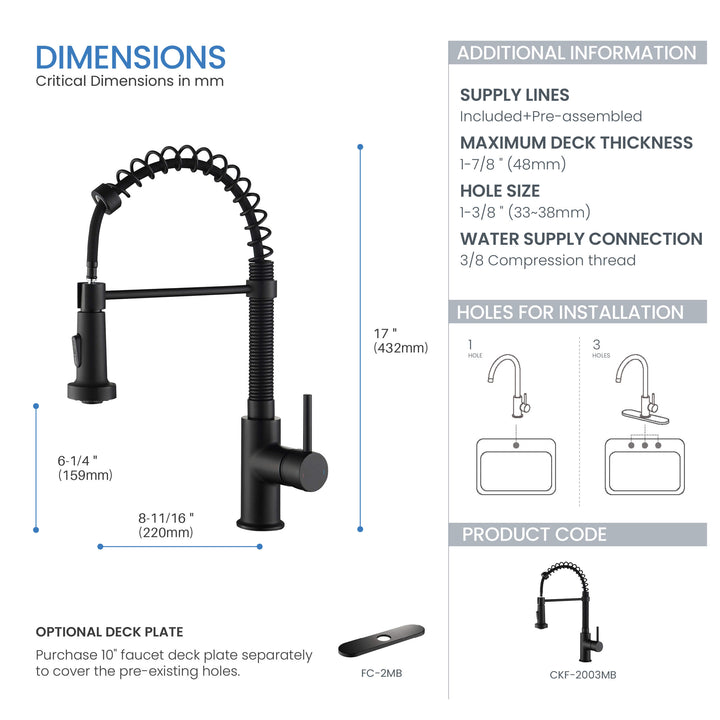 Genova Commercial-Style Single-Handle Pull-Down Kitchen Faucet