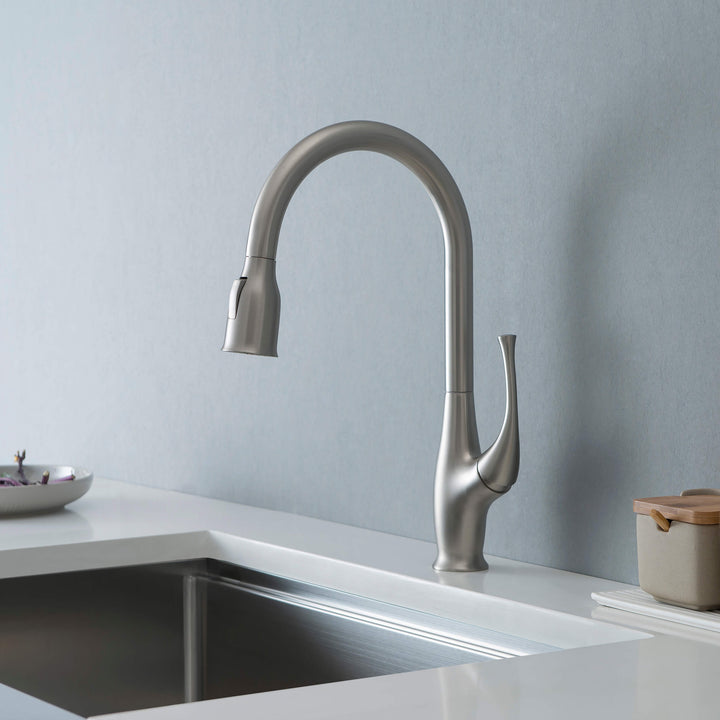 Kansas Single-Handle Pull-Down Kitchen Faucet