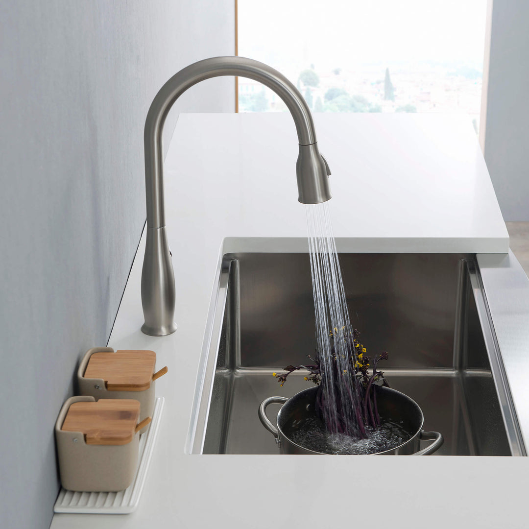 Kansas Single-Handle Pull-Down Kitchen Faucet