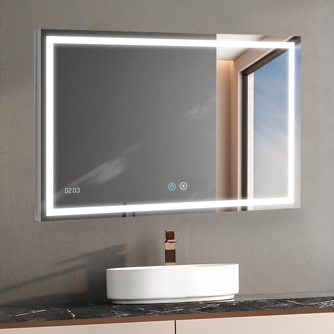 Daytona 48" x 36" LED Bathroom Mirror, Anti-Fog | ANVE Kitchen & Bath