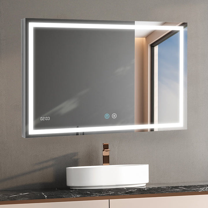 Daytona 48" x 36" LED Bathroom Mirror, Anti-Fog | ANVE Kitchen &amp; Bath