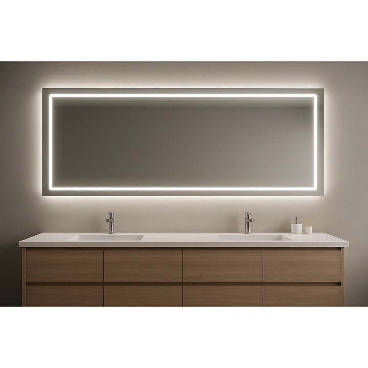 Daytona 84" x 36" LED Bathroom Mirror, Anti-Fog