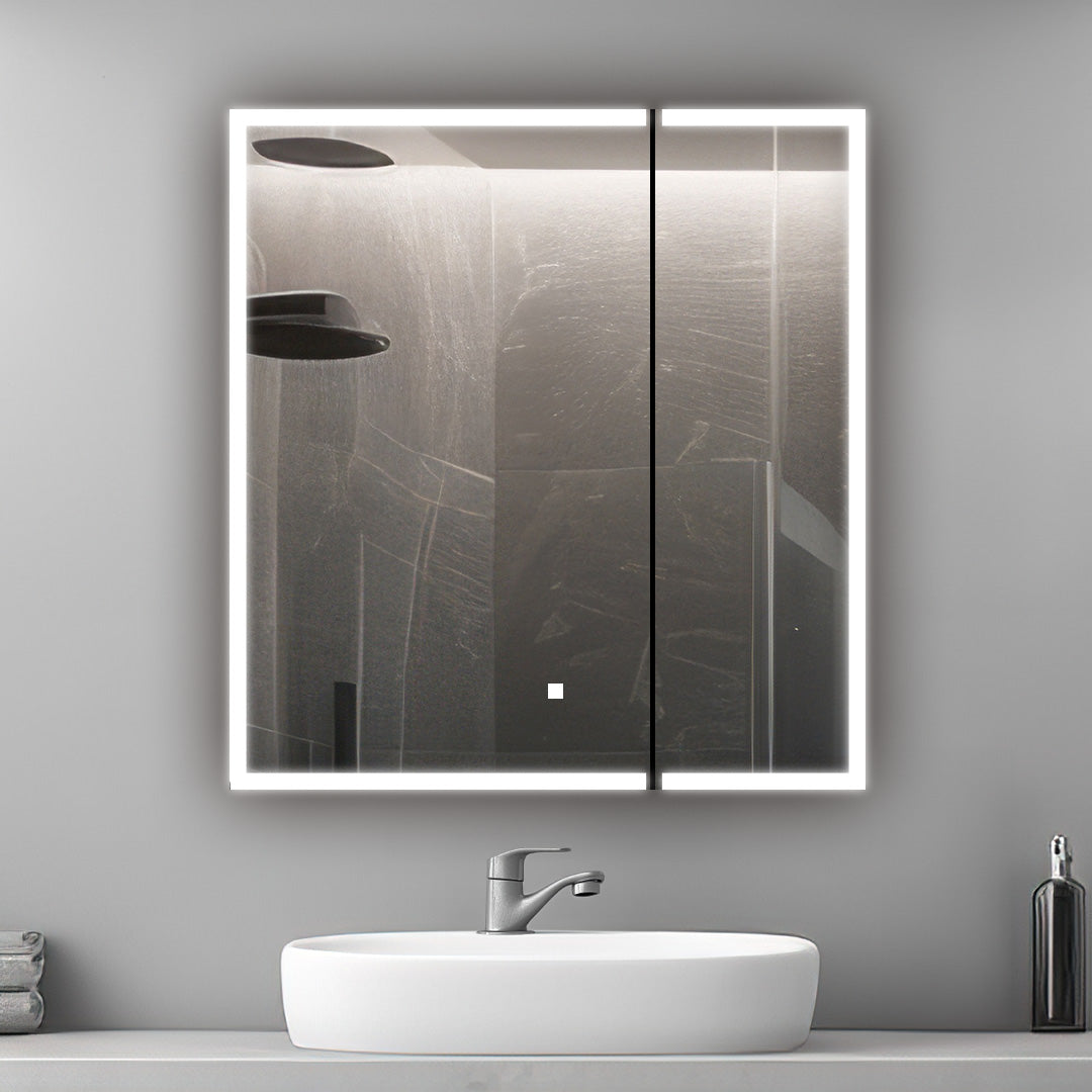 Edge Royale 36" x 32" LED Lighted Double Door Medicine Cabinet