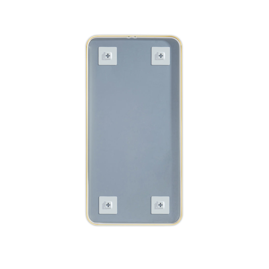 18" x 36" Metal Frame Wall-Mount Bathroom Mirror, Shatterproof in FM2