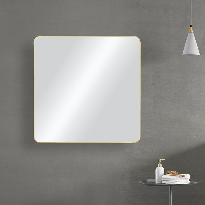 Metal Framed Bathroom Mirror in FM2