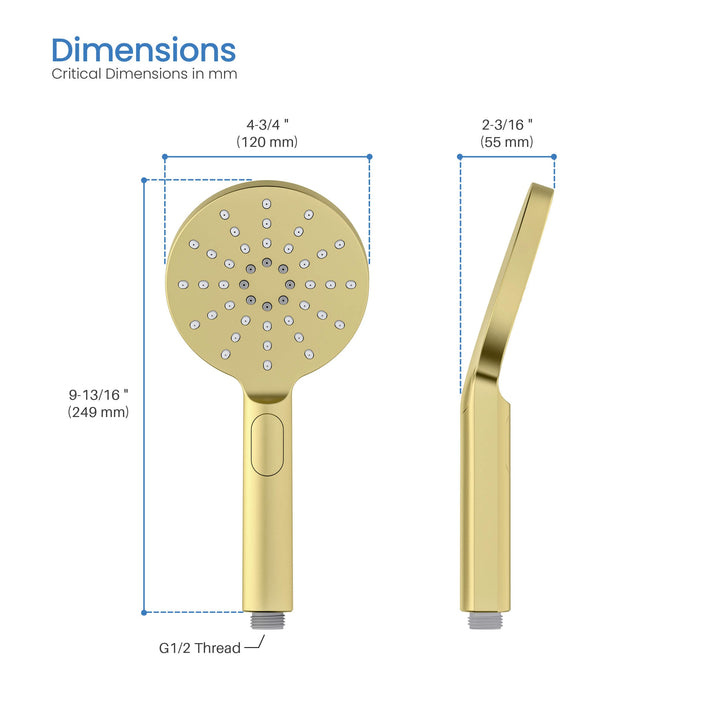 Halo 3-Mode ABS Handheld Shower Head