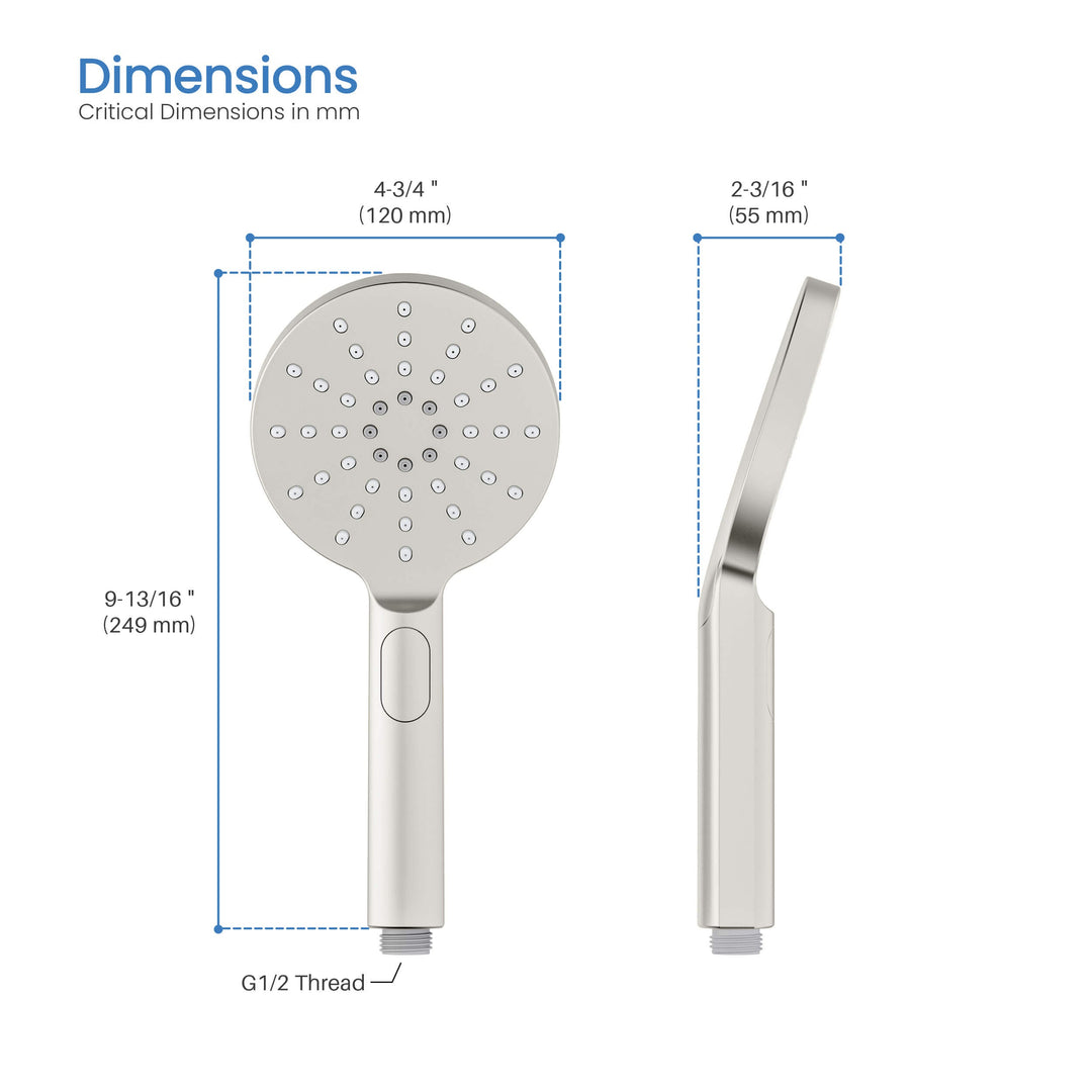Halo 3-Mode ABS Handheld Shower Head