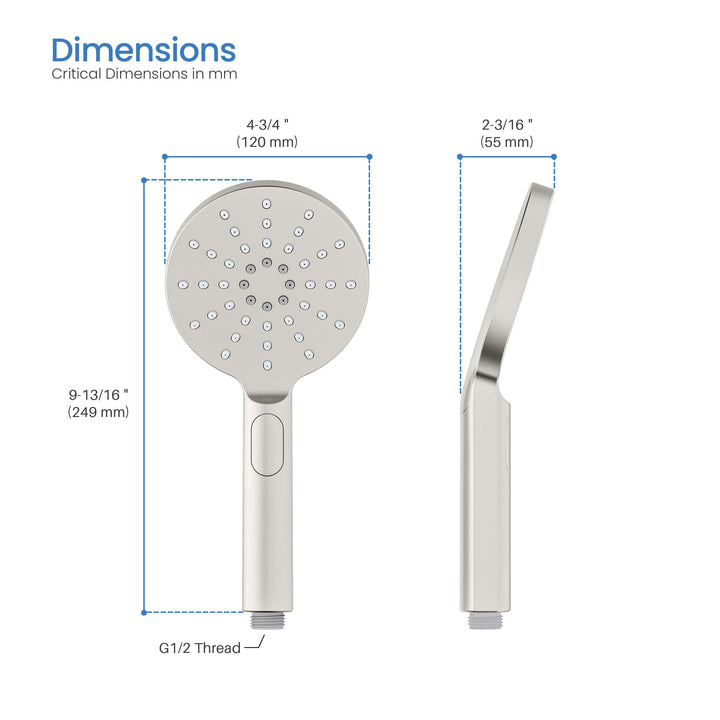 Halo 3-Mode ABS Handheld Shower Head