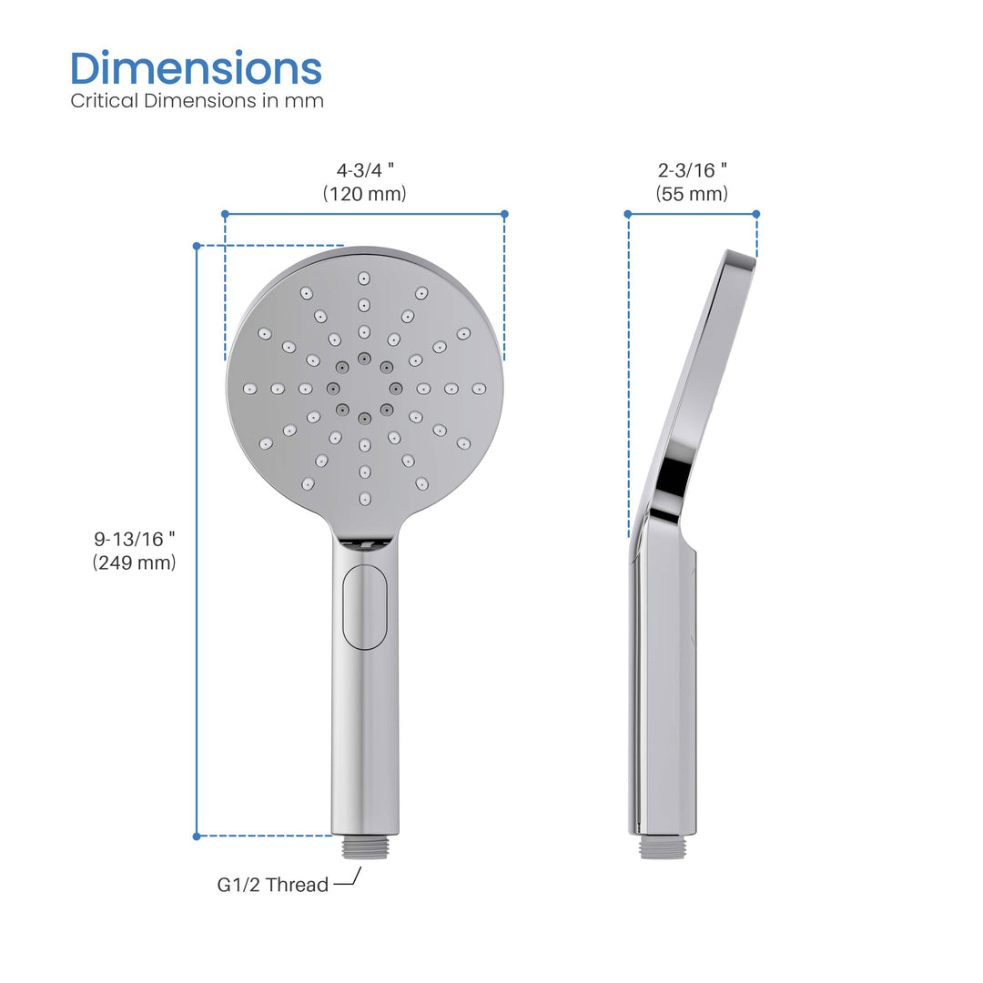 Halo 3-Mode ABS Handheld Shower Head