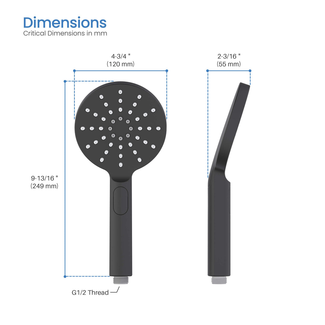 Halo 3-Mode ABS Handheld Shower Head