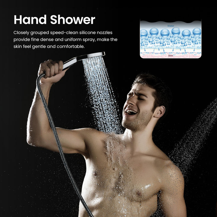 Quadro 3-Mode ABS Handheld Shower Head
