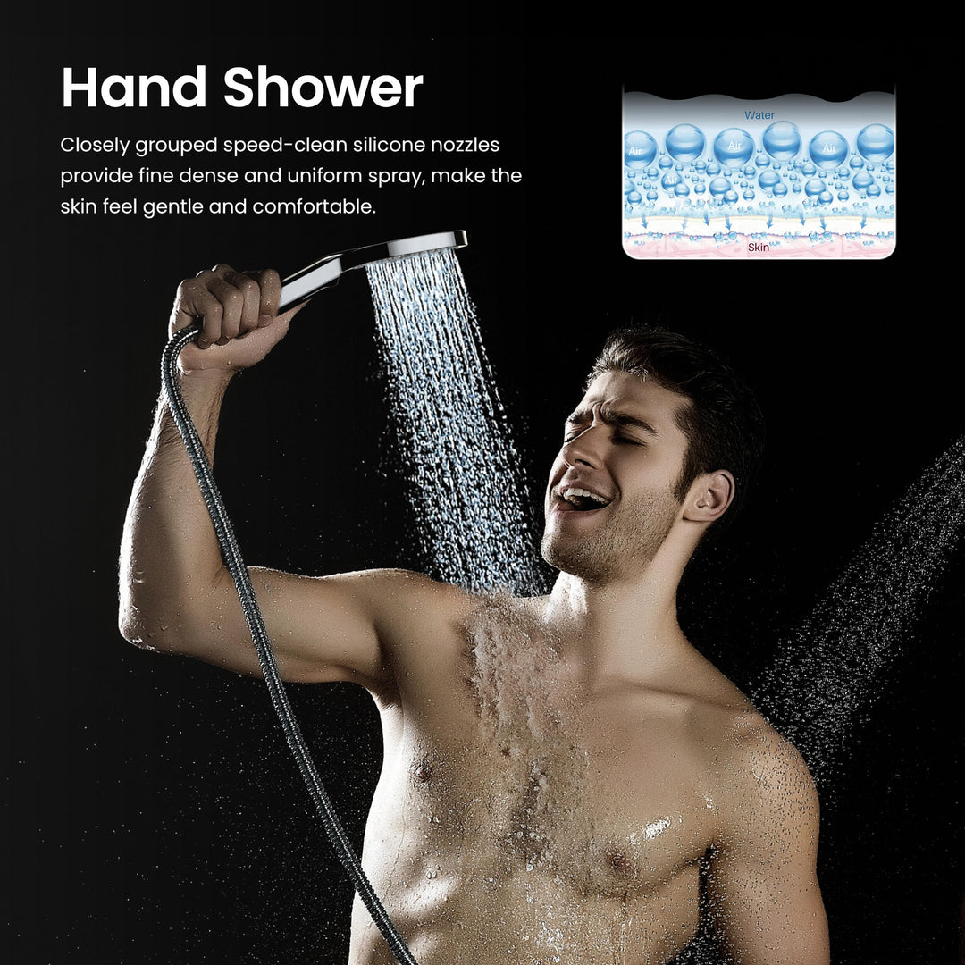 Quadro 3-Mode ABS Handheld Shower Head