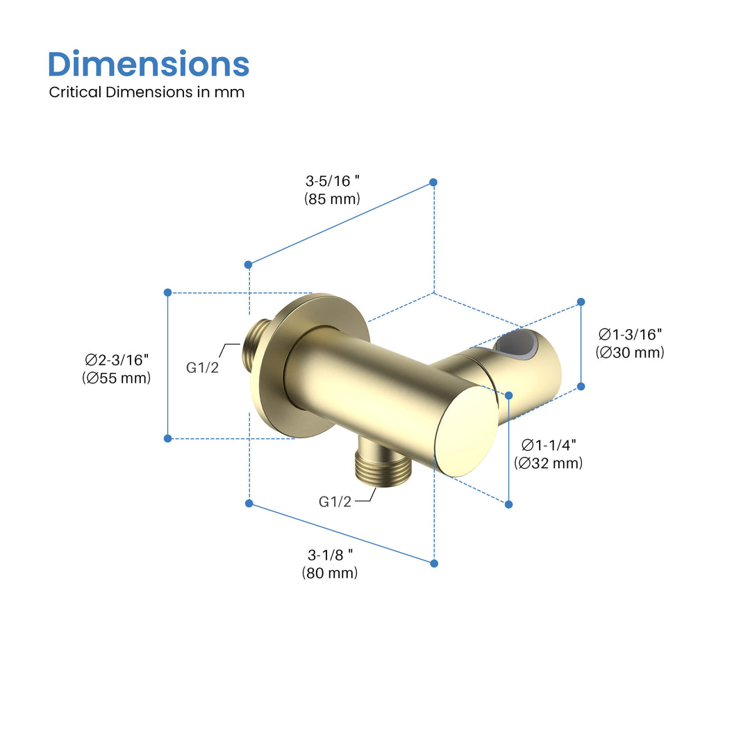 Halo Wall-Mounted Adjustable Hand Shower Holder