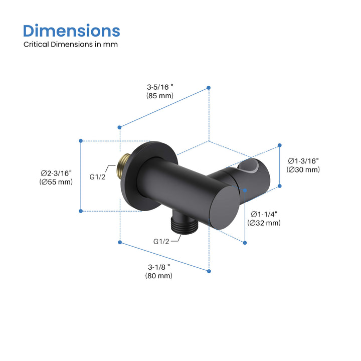 Halo Wall-Mounted Adjustable Hand Shower Holder
