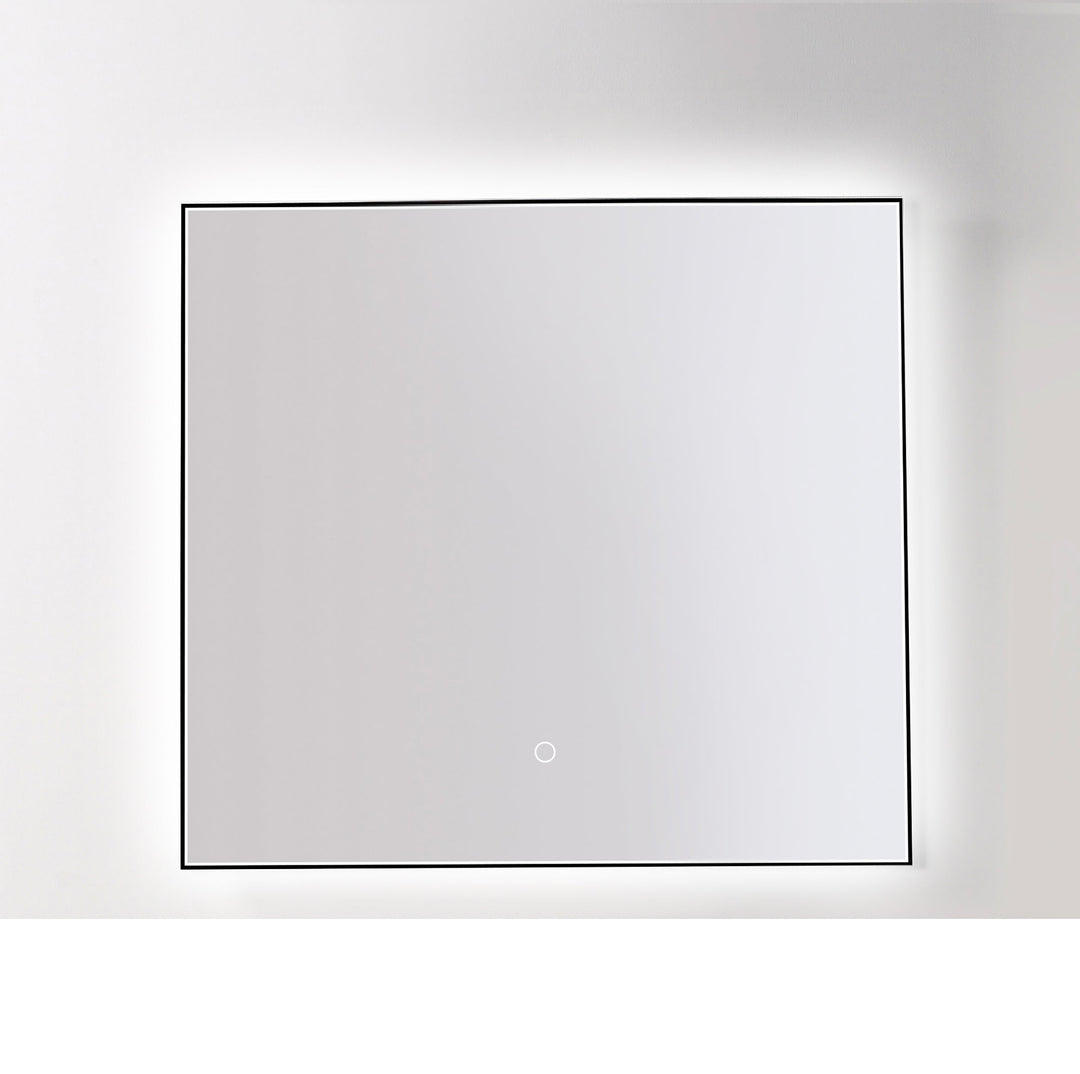 Ocala 36" LED Bathroom Mirror in Matte Black