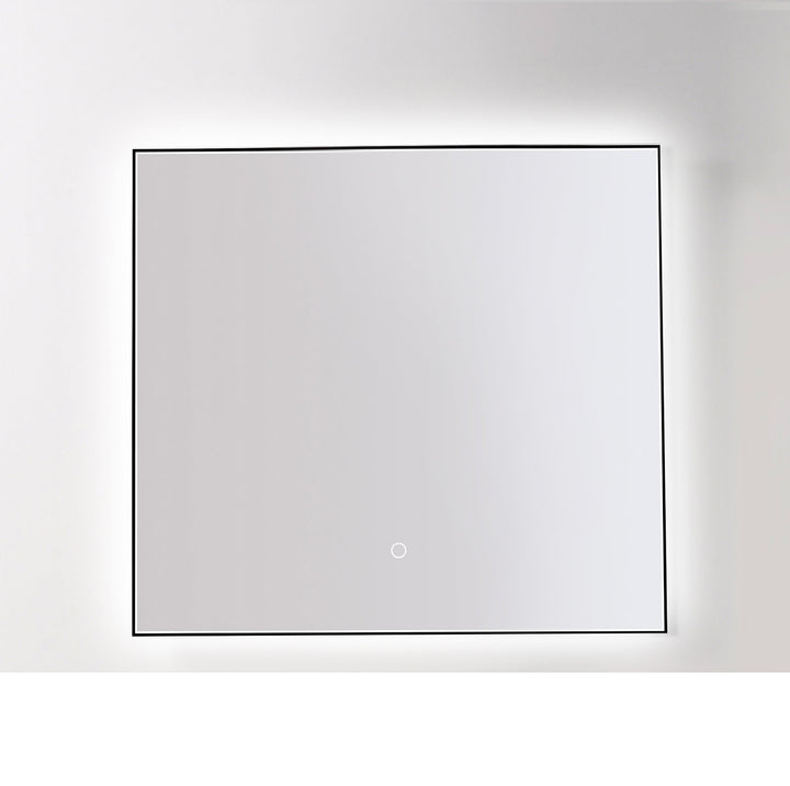 Ocala 36" LED Bathroom Mirror in Matte Black