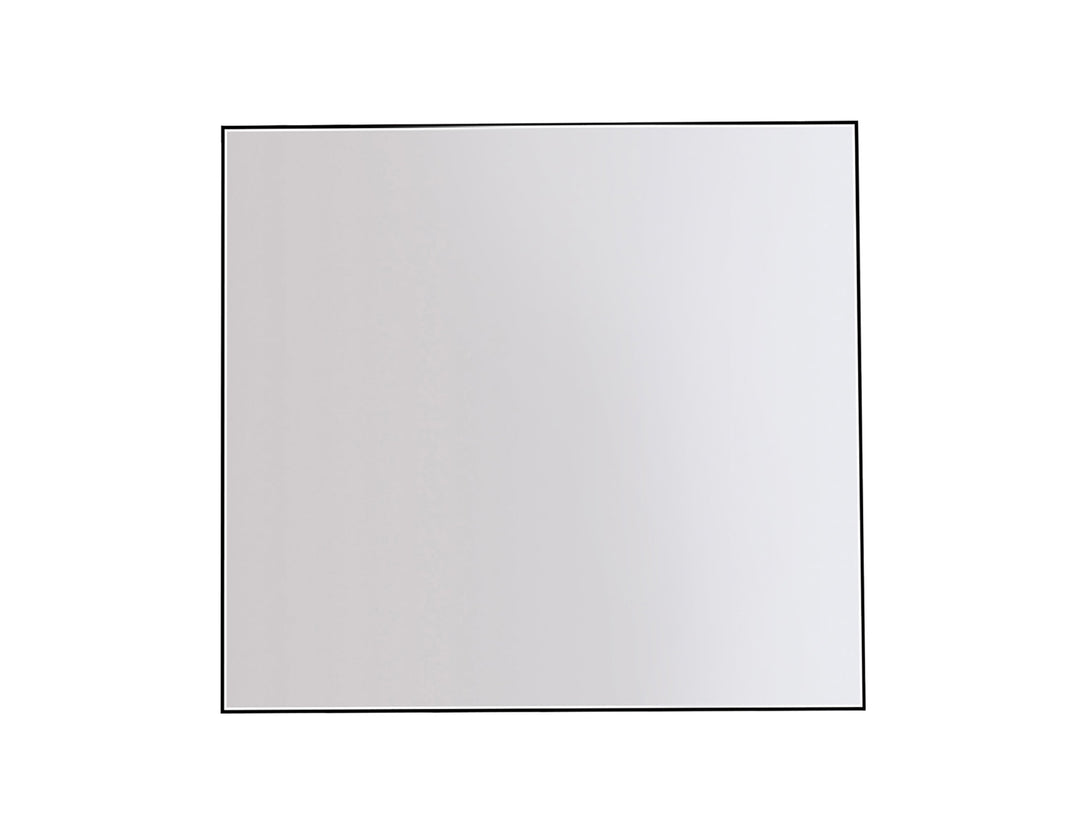 Ocala 36" LED Bathroom Mirror in Matte Black | ANVE Kitchen & Bath